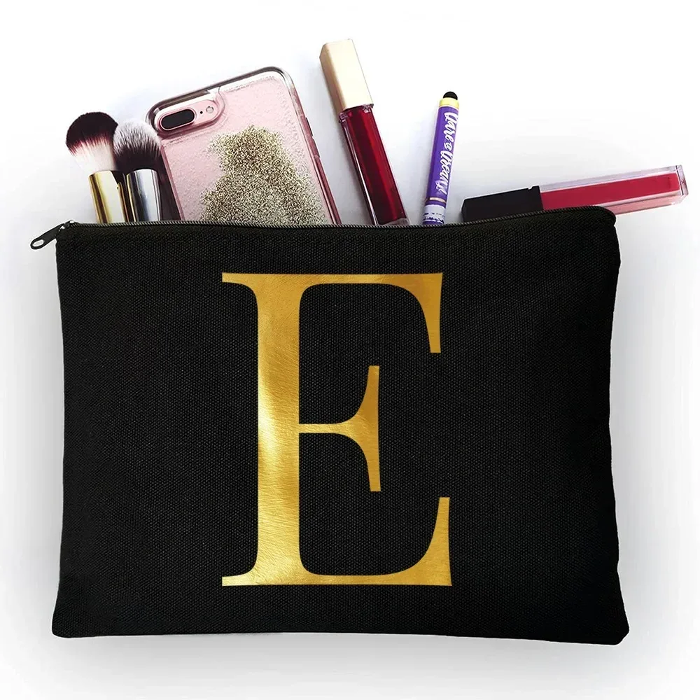 sacs à cosmétiques pour femmes, 26 lettres imprimées, jolis sacs à main de rangement portables de voyage décontractés, trousse de maquillage, trousse de toilette, offre spéciale