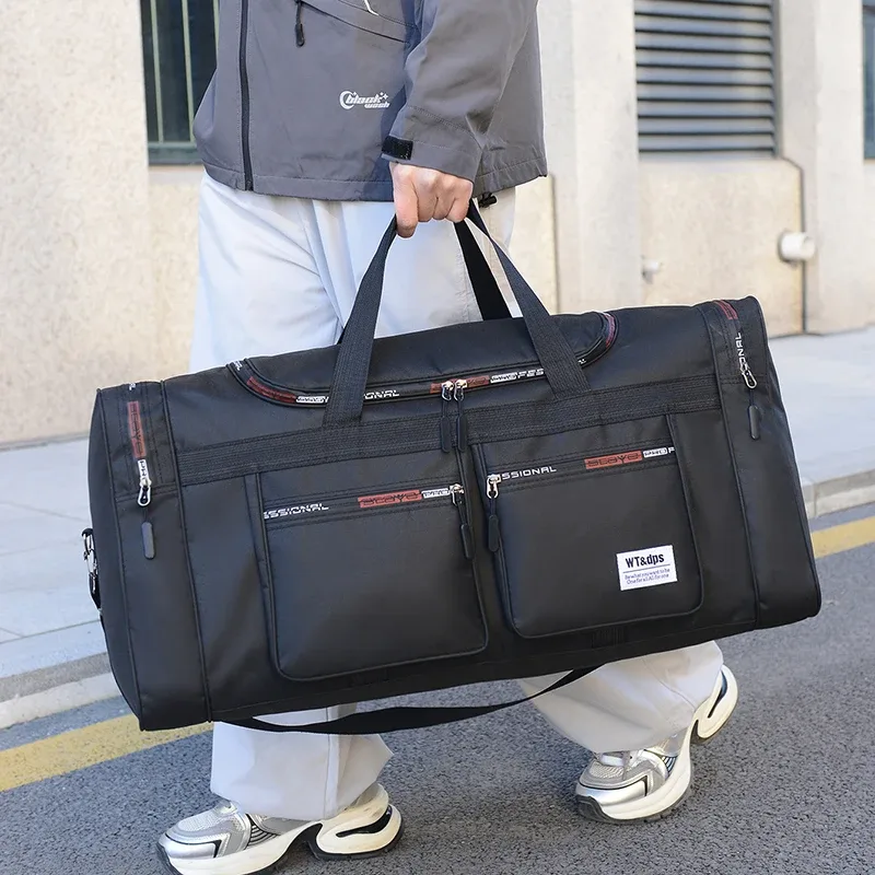 Sac de rangement à bandoulière pour hommes, sac de voyage de très grande capacité