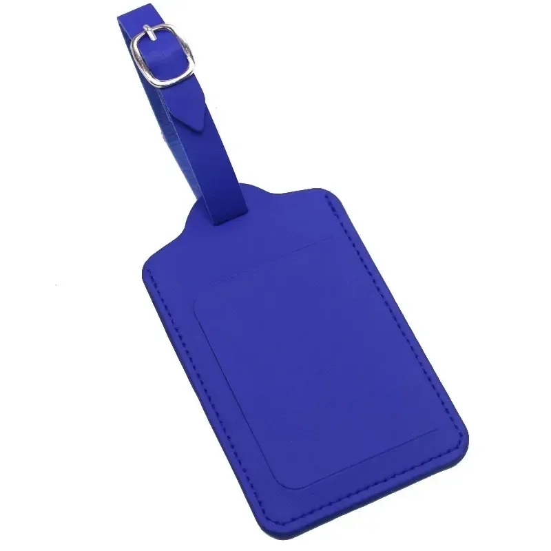 étiquettes de bagage en cuir pu pour femmes et hommes, accessoires de voyage, valise, identification, adresse, porte-nom, étiquettes d'embarquement, étiquette portable