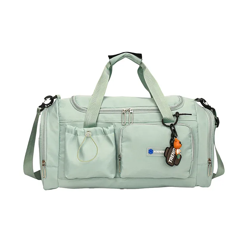 sac de voyage à main de grande capacité pour week-end, sacs de sport de nuit avec compartiment à chaussures, sac de sport, de fitness pour femmes