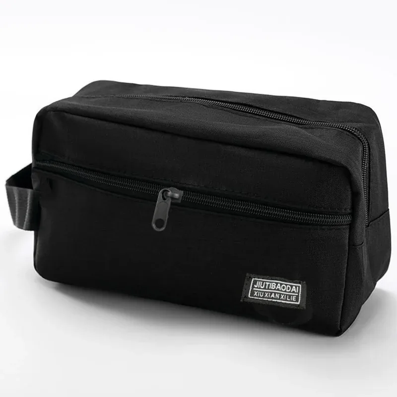 Trousse de toilette d'affaires pour hommes, organisateur de maquillage de voyage, pochette de rangement de grande capacité, design de mode durable, idéale pour un usage quotidien