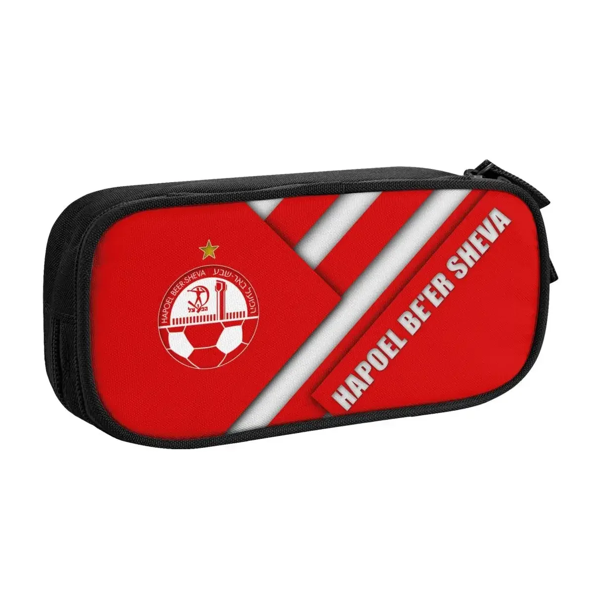 hapoel beer sheva big capacity pencil pen case office college school large storage bag pouch holder box organizer