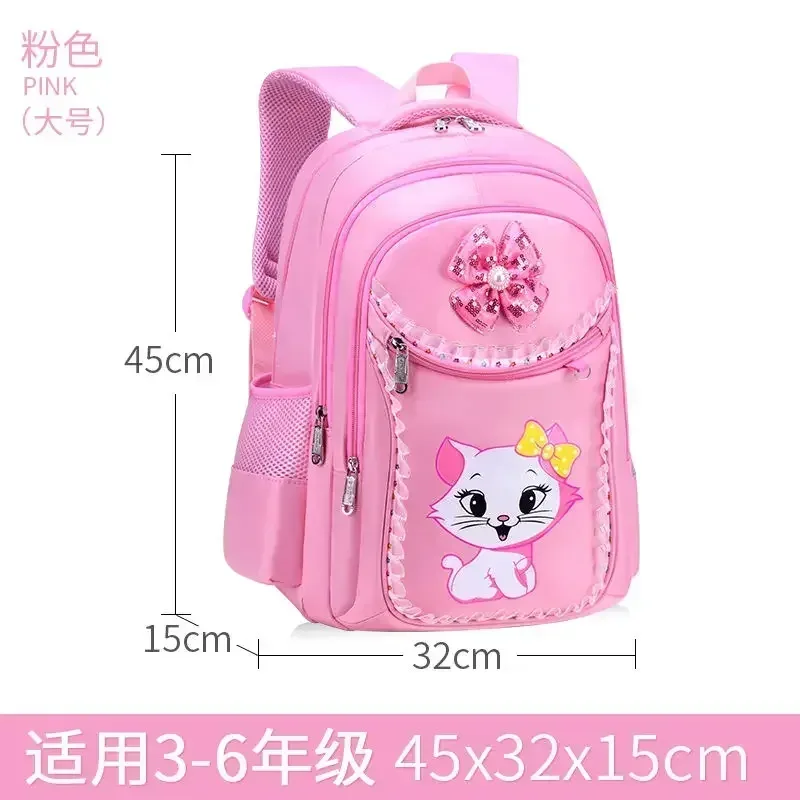 ensemble sac à dos enfant motif chat avec sac à déjeuner et trousse, sac d'école mignon pour filles et garçons, cartable imperméable pour élèves du primaire