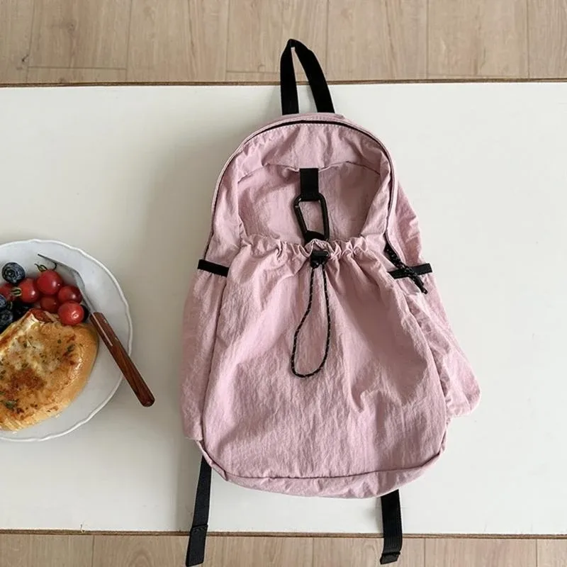 q1qa drawstring backpack pack pack for college student travel school pack