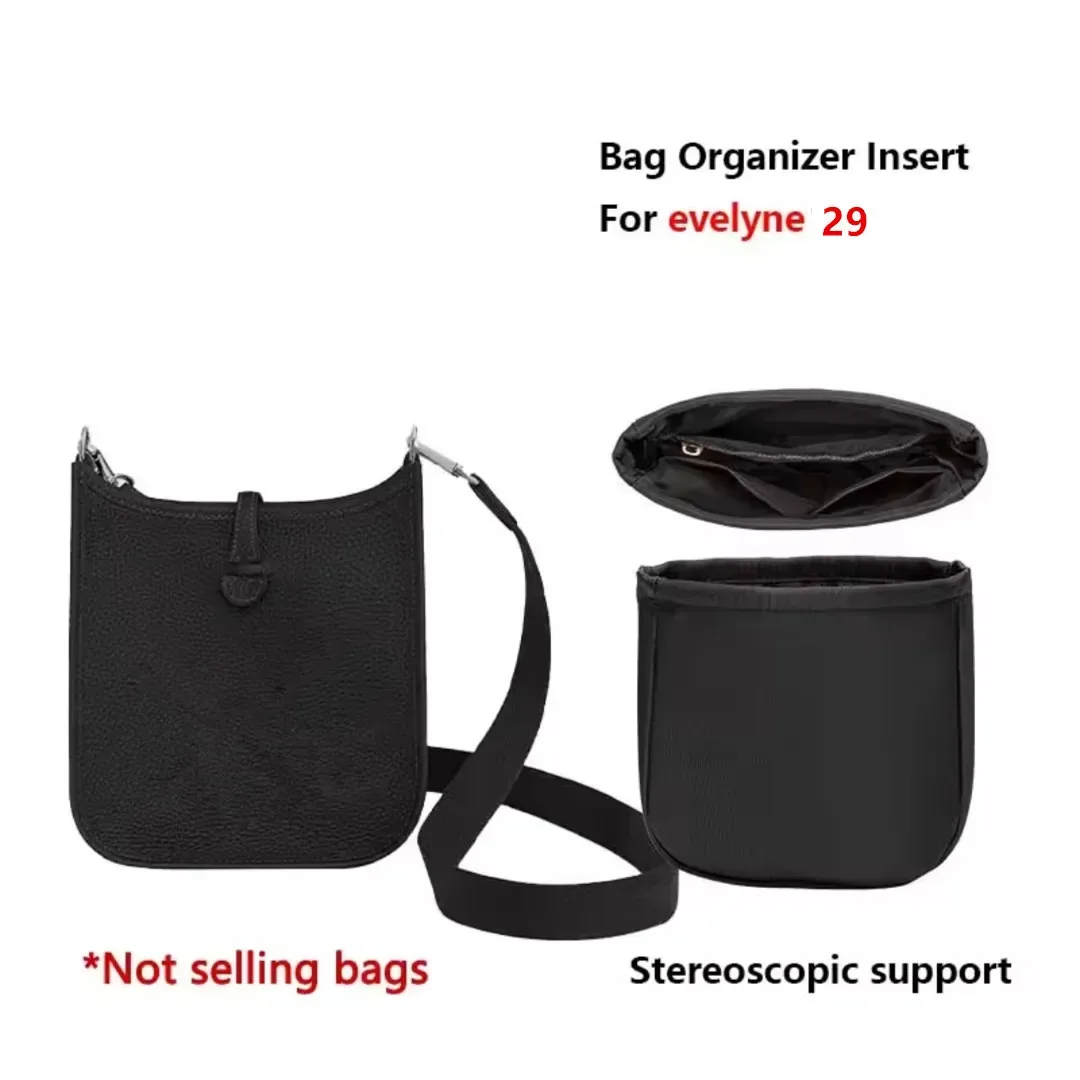 organisateur de sac multi-poches pour evelyne16/29, sac de rangement intérieur, sac à main en nylon, sac insert, sac doublure pour sac à main