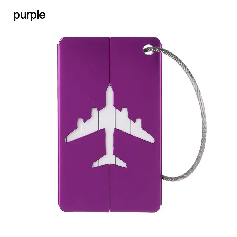 étiquettes de bagage de voyage réutilisables, valise attro, bagage de vacances, identification d'avion avec cordes, identification du sac, infraction