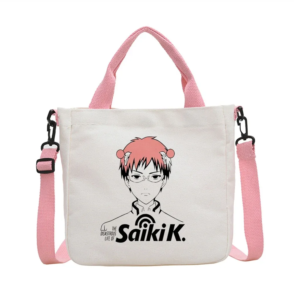 sac fourre-tout saiki k réutilisable y2k, sac de courses pliable pour femme