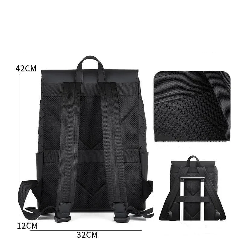 sac à dos géométrique pour homme, design de luxe, mode, étanche, grande capacité, voyage, ordinateur portable, cartable