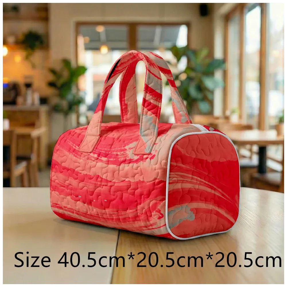 sac fourre-tout matelassé tendance pour femmes, motif tie-dye et marbré, sac à bandoulière grande capacité, sac à main pour les voyages, le shopping, la plage, la salle de sport