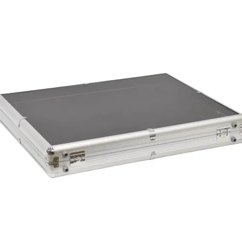 valise portable cartes puces objets de collection présentoir en alliage d'aluminium et vitrine acrylique trans