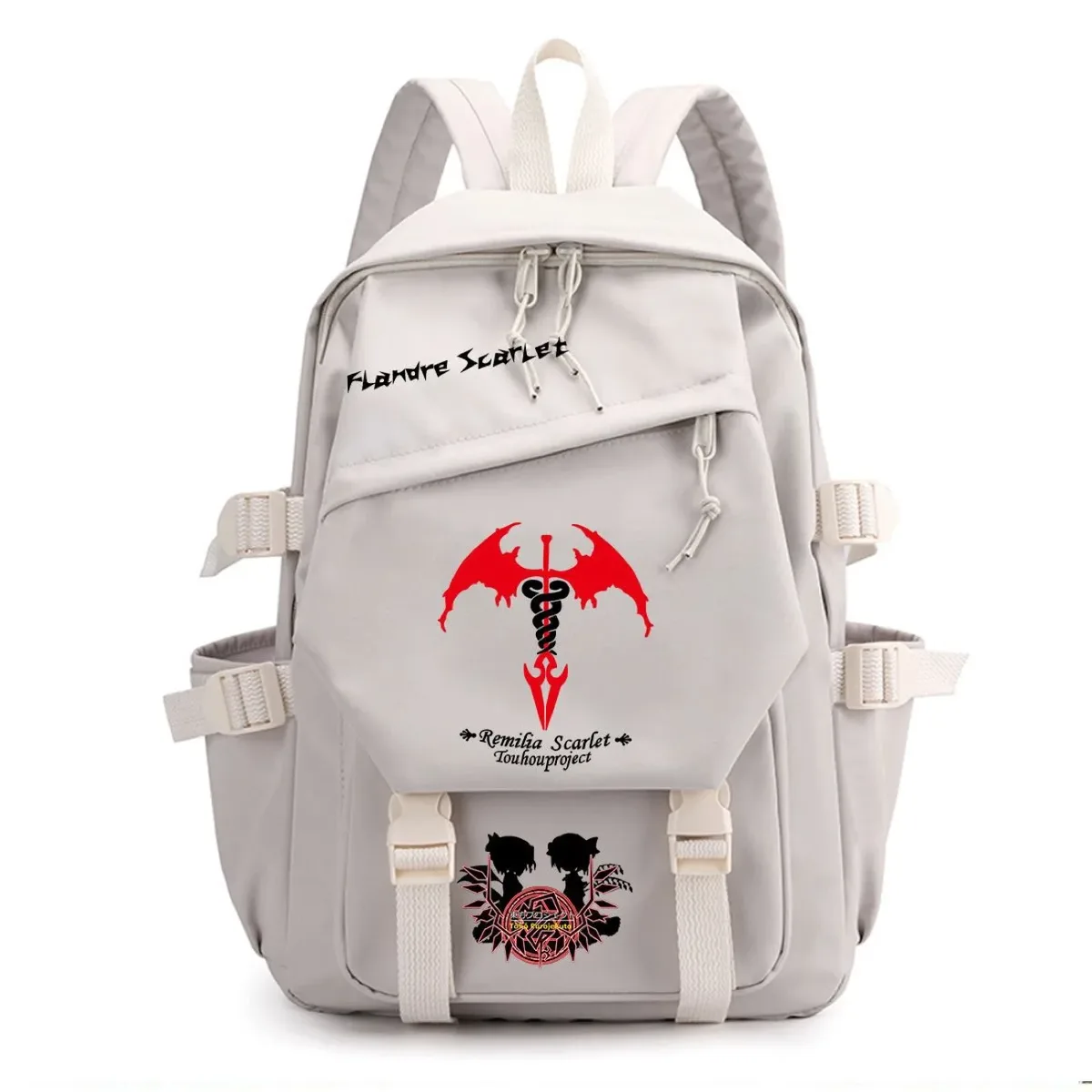 sac à dos touhou project sac à dos de voyage de grande capacité pour étudiants, imprimé dessin animé hakurei reimu kirisame marisa