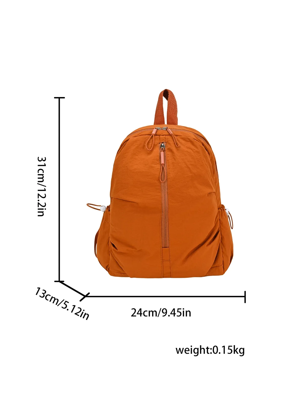 nouveau sac à dos en nylon 2026 – sac à dos décontracté pour voyage et usage quotidien, grande capacité, sac à dos scolaire souple plissé multicolore