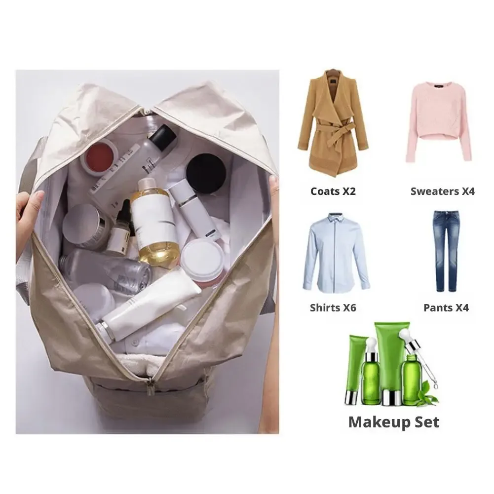sac de voyage pliable pour avion, sac de rangement épaissi à porter à la main, grande capacité, sacs à main portables pour bagages