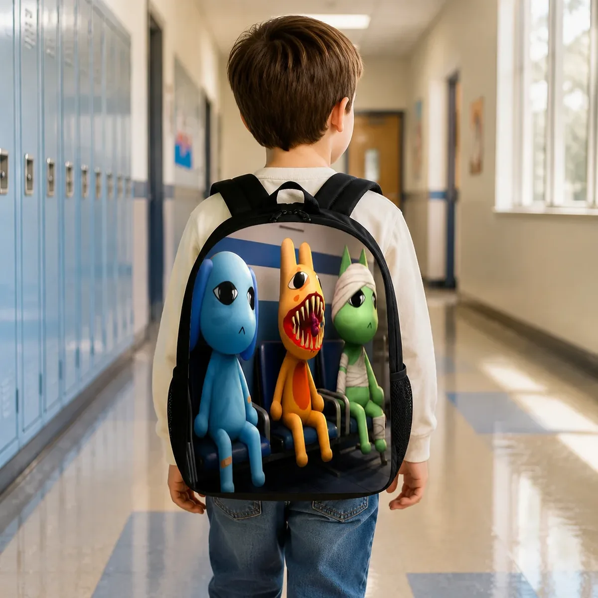 sac à dos d'hôpital vétérinaire pour enfants garçons filles, grande capacité, léger et imperméable pour les élèves du primaire et du collège 