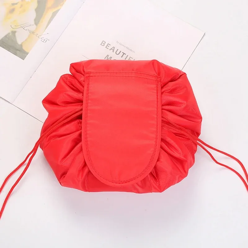 sac de voyage pour le rangement du maquillage, organiseur portable imperméable pour femmes, trousse de toilette, sac cosmétique à cordon pour femmes