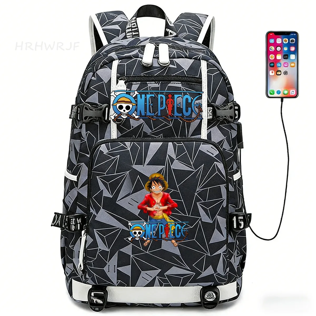 sac à dos one piece monkey d luffy pour ordinateur portable, pour adolescents, garçons et filles, léger, pour collège, lycée, grands sacs d'école pour étudiants
