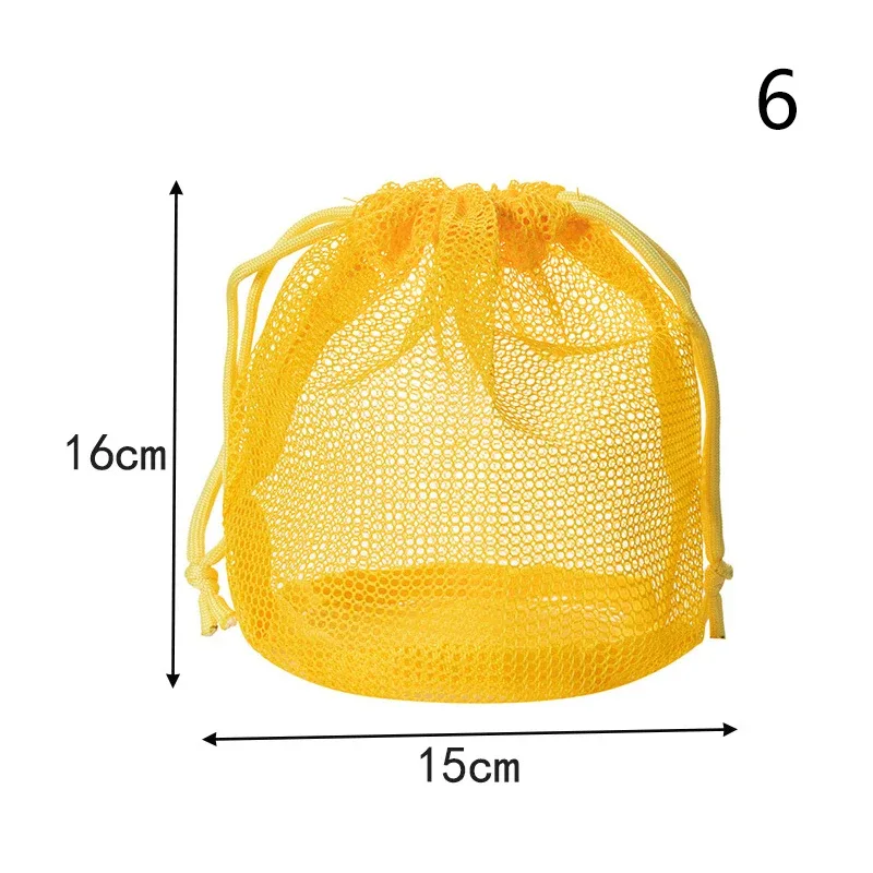 pochette de rangement en maille de nylon avec cordon de serrage, 1 pièce, pochette de voyage et d'activités de plein air polyvalente pour produits numériques, trousse de maquillage