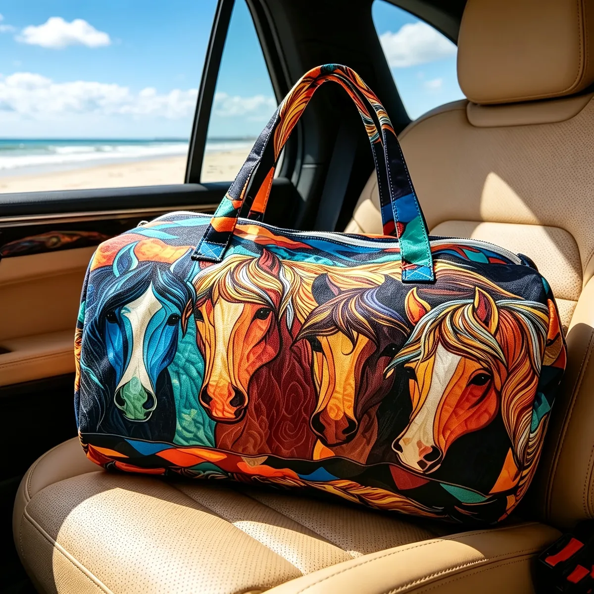 sac de voyage africain matelassé 3d pour femme, sac de week-end bohème avec imprimé carte africaine féminine, sac spécial festival