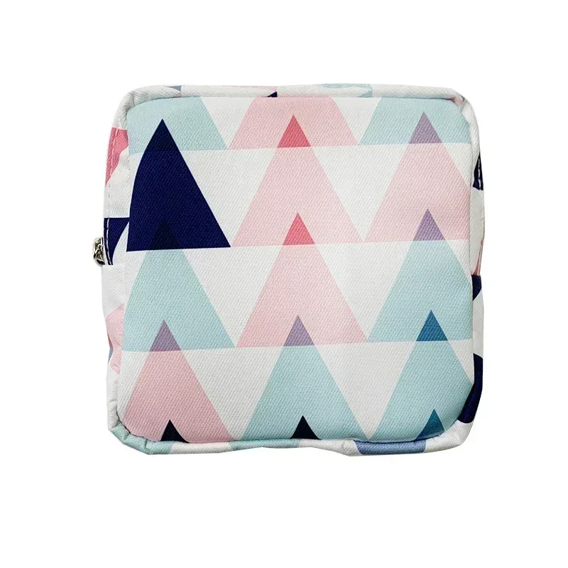 dessin animé mignon fille sac cosmétique mini serviettes hygiéniques rouge à lèvres stockage trousse de maquillage voyage trousse de toilette trousse de beauté maquillage organisateur sac