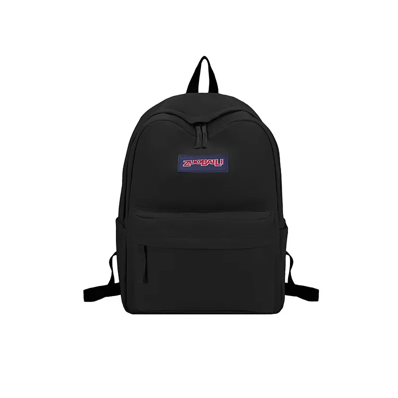 sac à dos de voyage décontracté pour l'extérieur, léger, résistant à l'usure, grande capacité, sac à double bandoulière, style simple, en tissu oxford, pour étudiants