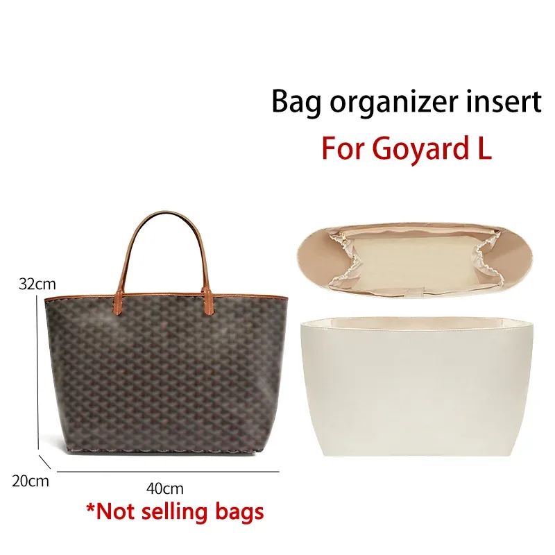 insert d'organisateur de sac pour sac goyard, matériau en nylon, étanche, durable, support de rangement, modification intérieure, accessoires de sac
