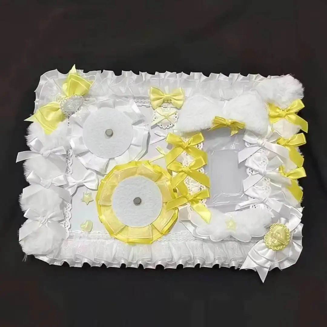 nouvel ensemble de porte-badges anime pour ita bag, organisateur de pin's mignon avec rubans et dentelles, accessoires de panneau d'insertion décoratif pour itabag, panneau de présentation de badges