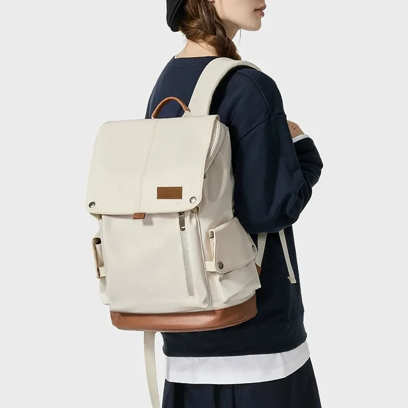 Sac à dos de type cover pour homme, sac à ordinateur grande capacité pour étudiants, sac à dos rétro pour femme