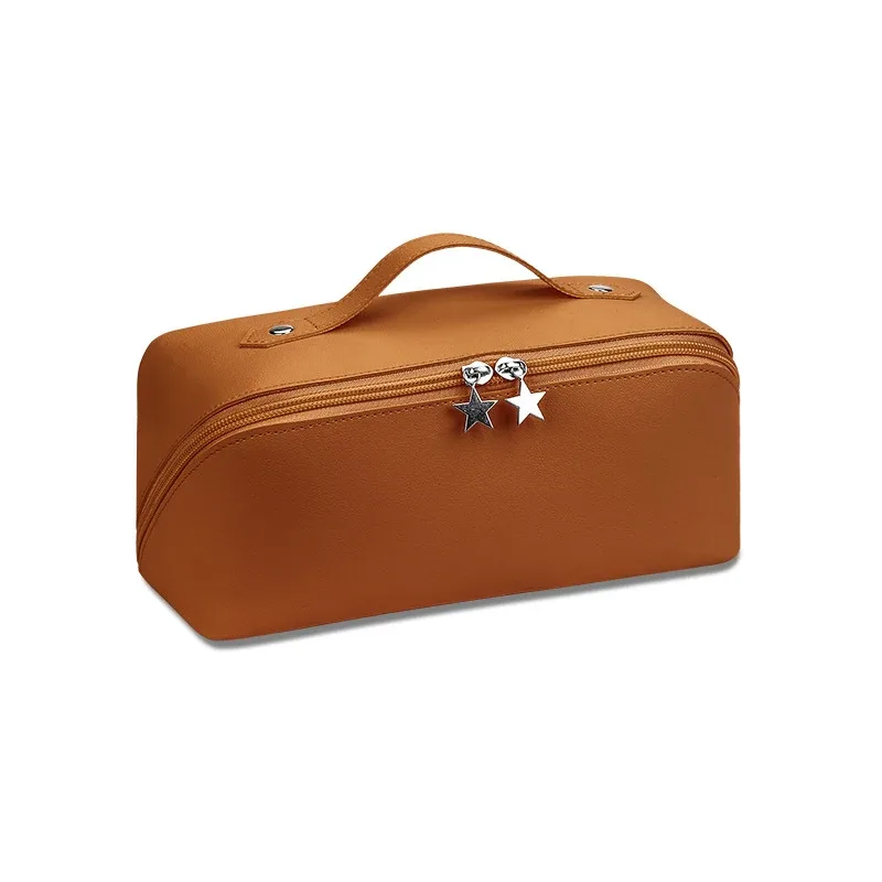 sacs à cosmétiques pour femmes, pochette de maquillage élégante en cuir pu, organisateur de produits de toilette de voyage, sac à main de rangement, fourre-tout de maquillage coréen