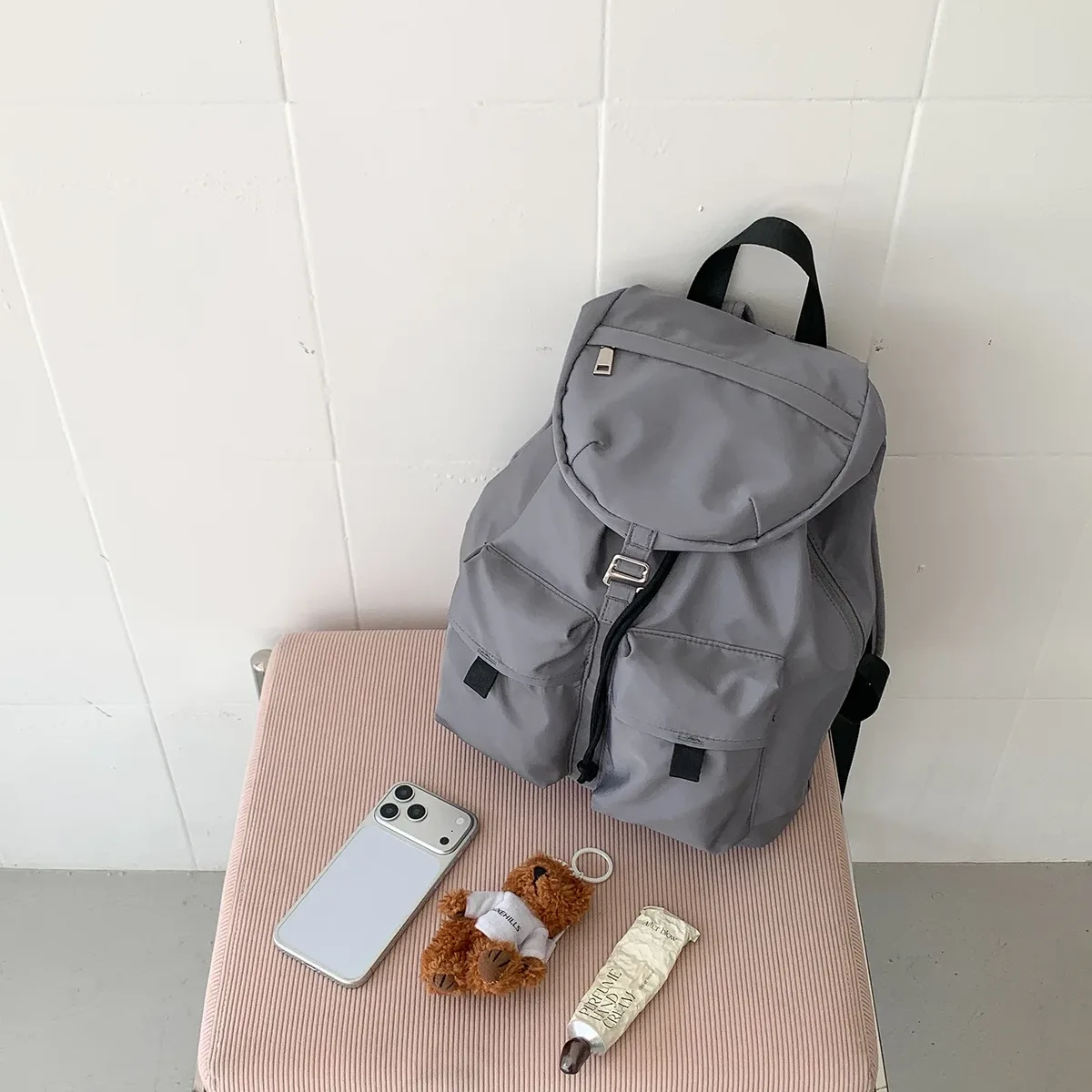 sac à dos en nylon printemps-été, grande capacité, léger, confortable, texture, sac de voyage, sac de banlieue, tendance, sac à dos pour ordinateur portable