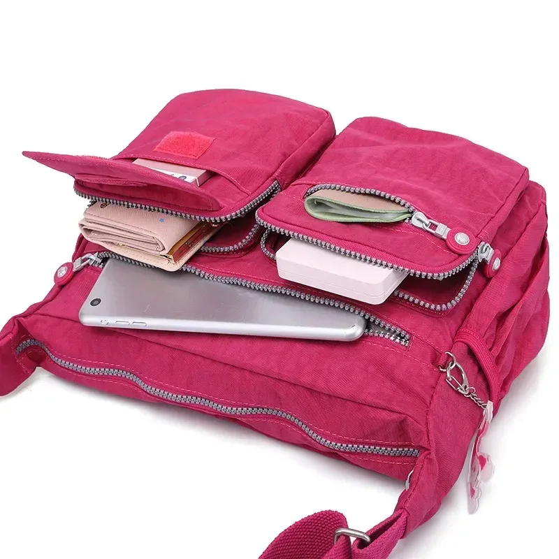 sac messager léger format a4, sac à bandoulière imperméable, sac unisexe grande capacité pour hommes et femmes