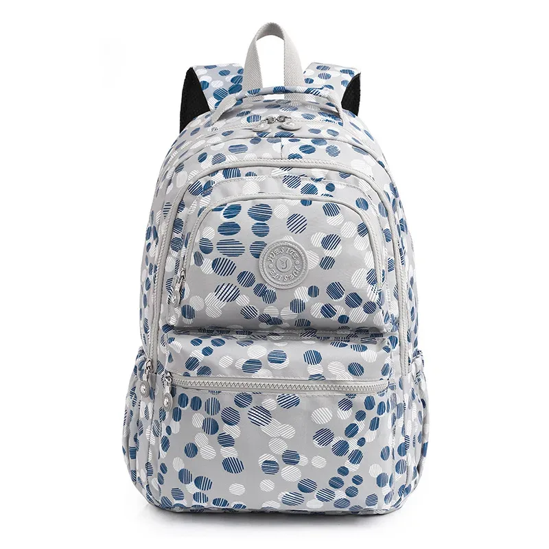 sac à dos à deux épaules pour femmes, sac à dos décontracté pour ordinateur portable, grande capacité, cartable d'étudiant, sac à dos de voyage étanche en nylon