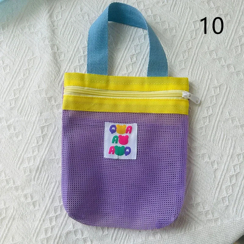 pochette de rangement en maille de nylon avec cordon de serrage, 1 pièce, pochette de voyage et d'activités de plein air polyvalente pour produits numériques, trousse de maquillage