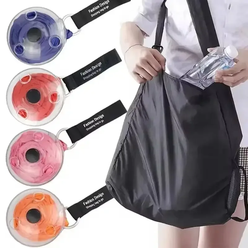sac de rangement pour courses, pliable, rétractable, pour la maison, le supermarché, écologique et réutilisable, pochette ultra-compacte et portable