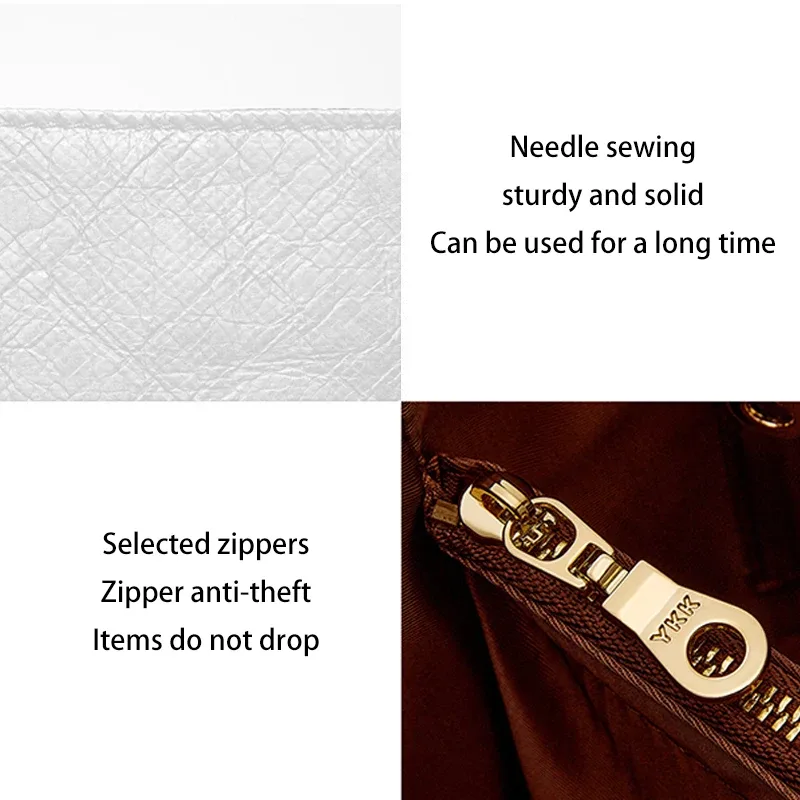 insert organisateur de sac pour sac à main bucket s m 191442cas, doublure de rangement intérieure super légère, accessoires en papier dopont résistant à l'usure