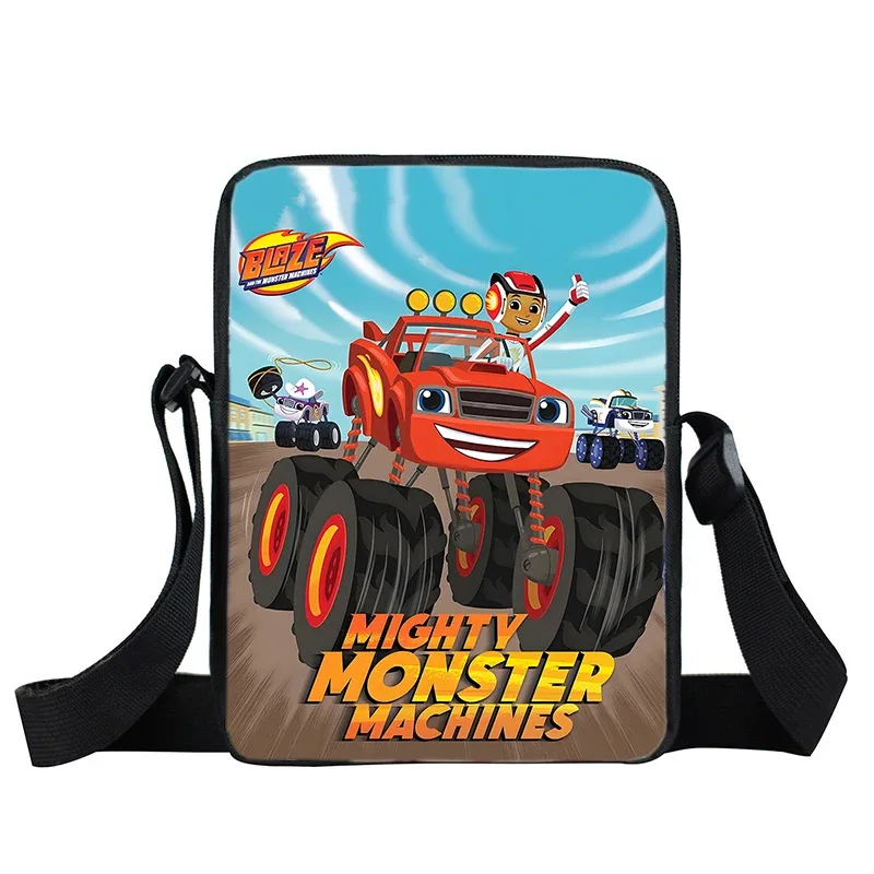 sac à dos blaze and the monster machines, 3 pièces, sac d'école pour enfants avec sacs à bandoulière, trousse à crayons, sac à dos blaze car pour garçons et filles