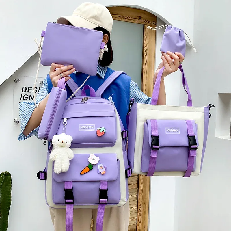 nouveau sac à dos scolaire fille loisirs grande capacité léger imperméable pour étudiants du cm2 au lycée cadeaux enfants mochilas