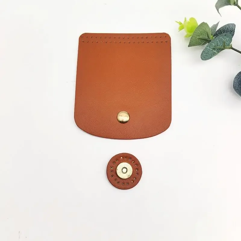 couverture de rabat de sac en cuir pu indémodable, accessoires de sac en crochet diy pour femmes, pièces de rechange pour sac bandoulière fait main