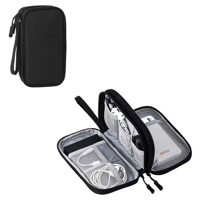 sac de rangement pour câbles de données, étui de transport portable étanche, sac de rangement pour voyage, organiseur pour câbles, cordons et chargeurs usb