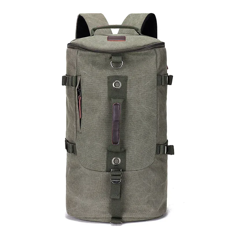 sac à dos en toile de grande capacité pour homme, sac de sport de voyage, bagage masculin, sacs initiés, randonnée en plein air, sac à dos de haute qualité, e27