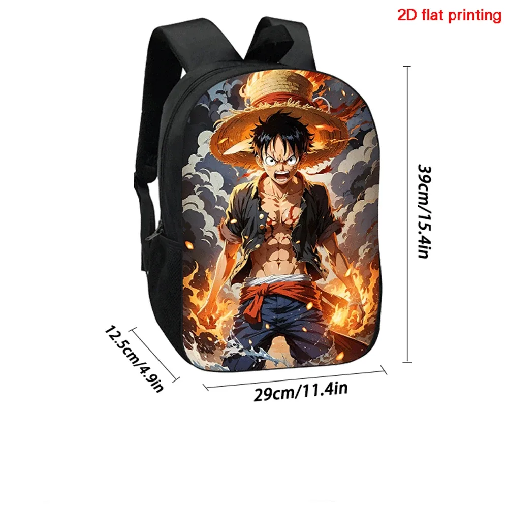 sac à dos scolaire léger et réglable 3-en-1 one piece avec sac à lunch et trousse à crayons pour enfants de 6 à 10 ans, école primaire