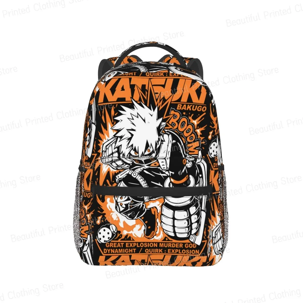 bakugo katsuki-sac à dos portable polyvalent pour cyclisme, loisirs, ordinateur, école, adolescent