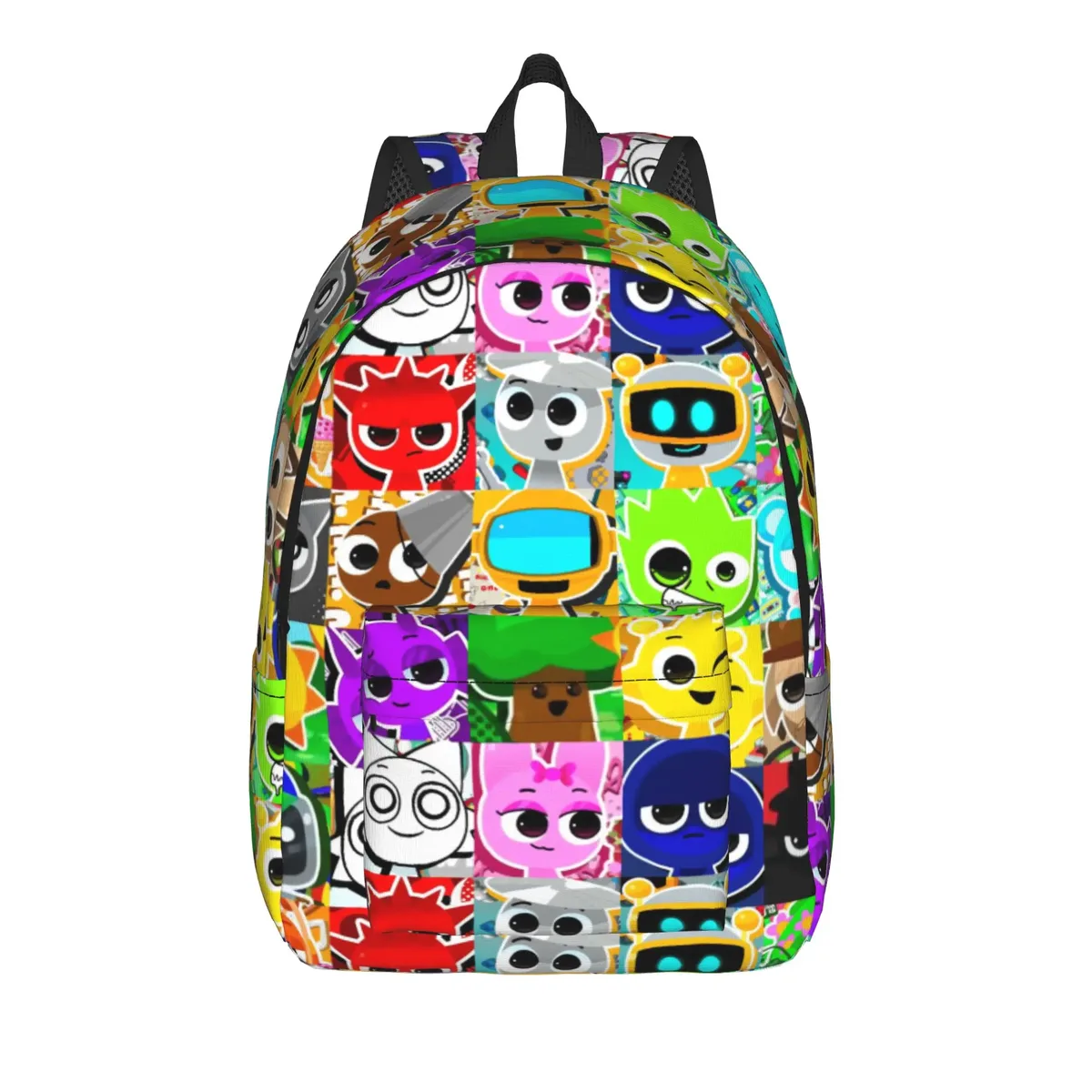 sac à dos s-sprunkis pour étudiants, sacs à dos imprimés en polyester, sacs de lycée à la mode, sac à dos coloré pour randonnée