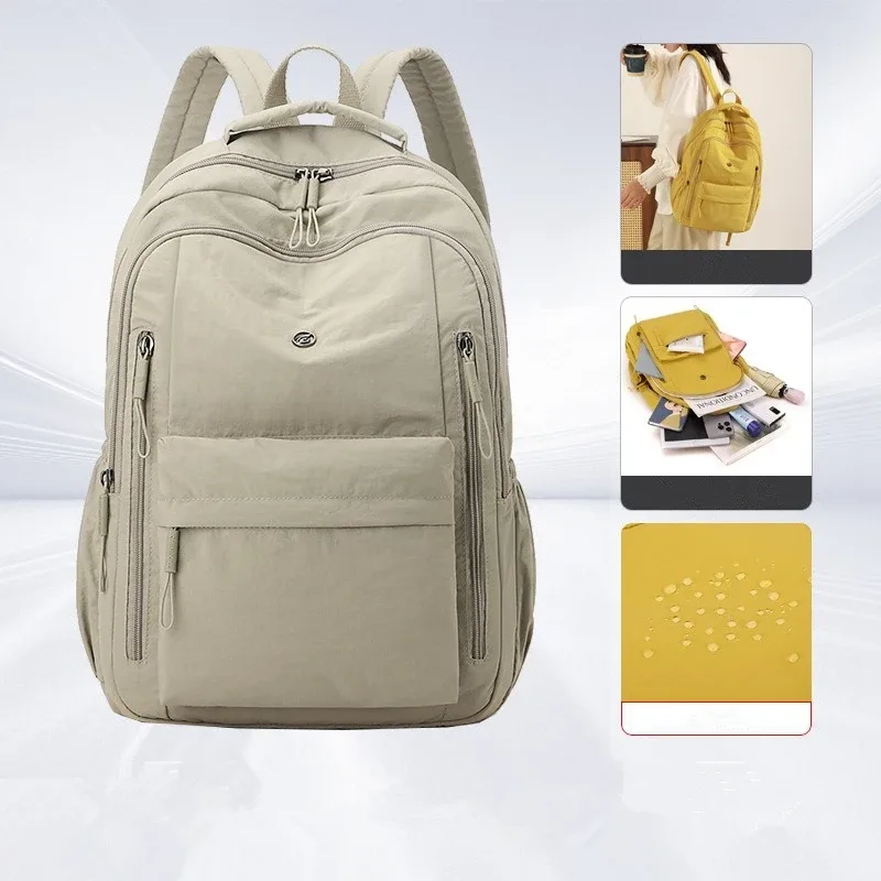 nesitu léger a4 grande capacité noir gris bleu rose vert jaune 14 pouces ordinateur portable hommes femmes voyage sac à dos sac d'école m394