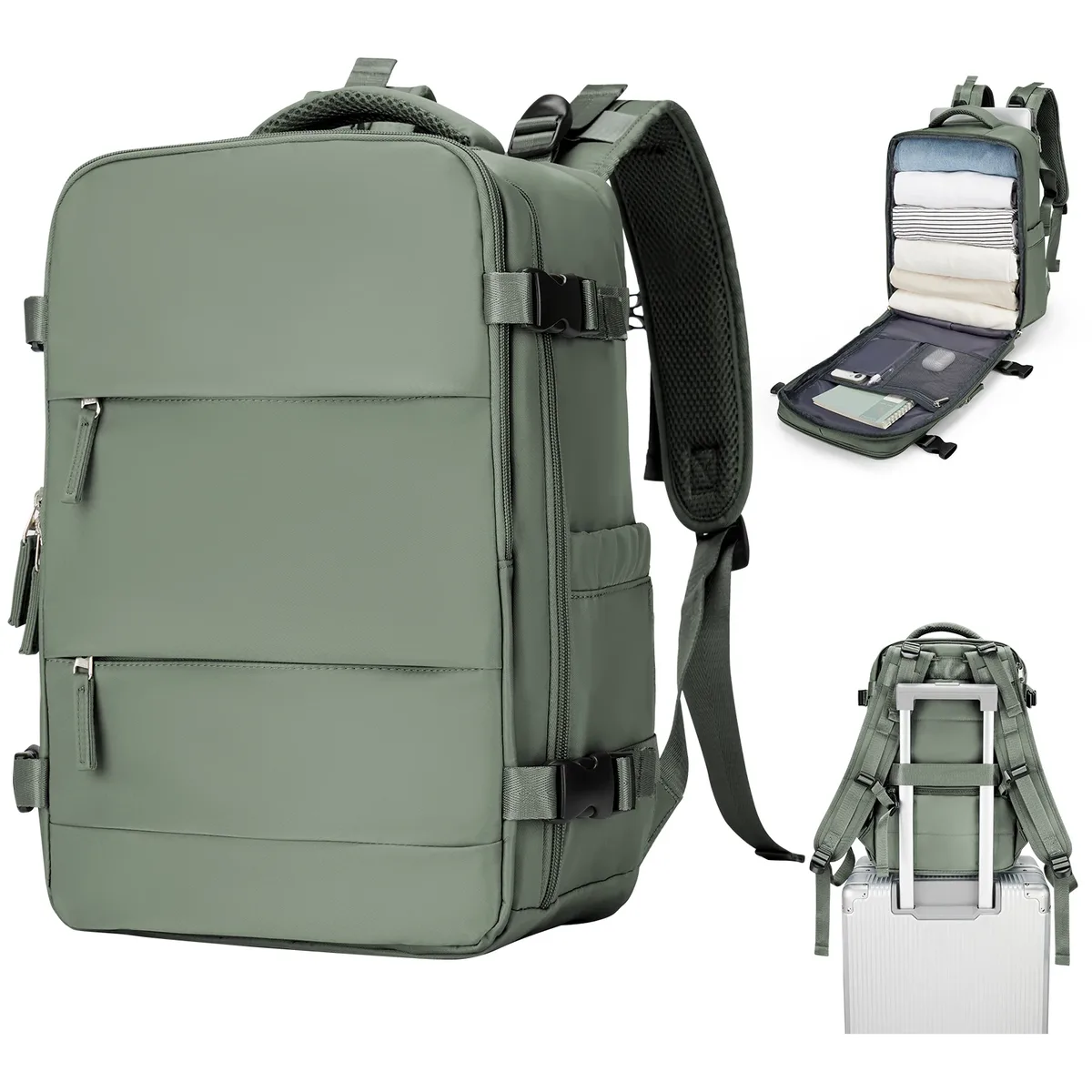 sac à dos extérieur multifonction sac à dos de voyage de grande capacité pour femmes hommes, sacs à dos pour ordinateur portable, sac résistant à l'eau ryanair 40x20x25