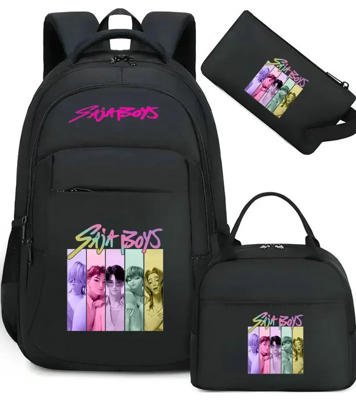 sacs d'école décontractés kpop demon hunter pour garçons et filles, sac à dos étanche de grande capacité pour ordinateur portable, sac à dos de voyage mochilas