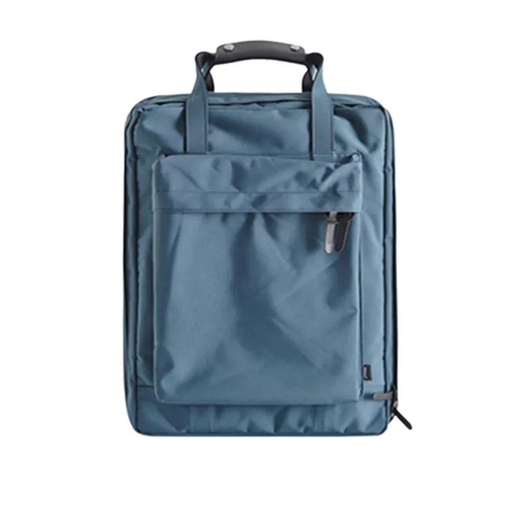 sac à dos polyvalent en nylon pour ordinateur portable, couleur unie, grande capacité, sac à bandoulière pour homme, sac de voyage imperméable.