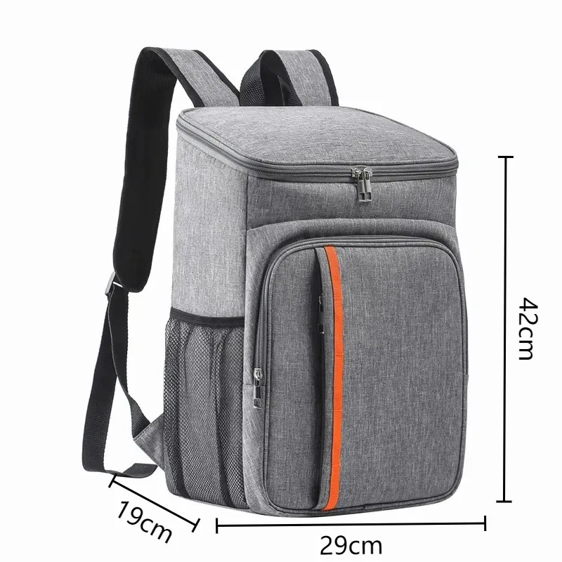 sac isotherme portable 18l pour repas, boîte alimentaire durable, étanche, glacière isotherme, sac à dos oxford pour camping et rangement du dîner