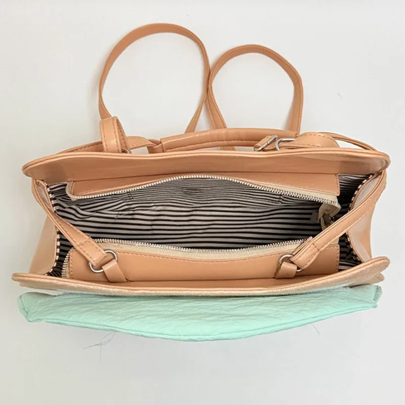 sac à bandoulière motif chat japonais, drôle et mignon, grande capacité, en toile, sac fourre-tout vintage décontracté