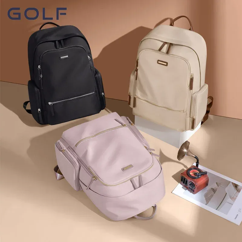 golf-sac à dos pour ordinateur portable pour femme, sac à dos tendance pour ordinateur, sacs à dos de loisirs pour étudiants, sacs d'école pour femme, 15 po, 6 po