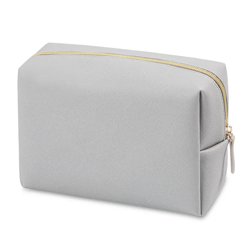 sacs de toilette portables en cuir pu, 1 pièce, sacs de maquillage de voyage imperméables pour femmes, petits, moyens et grands sacs de rangement de cosmétiques